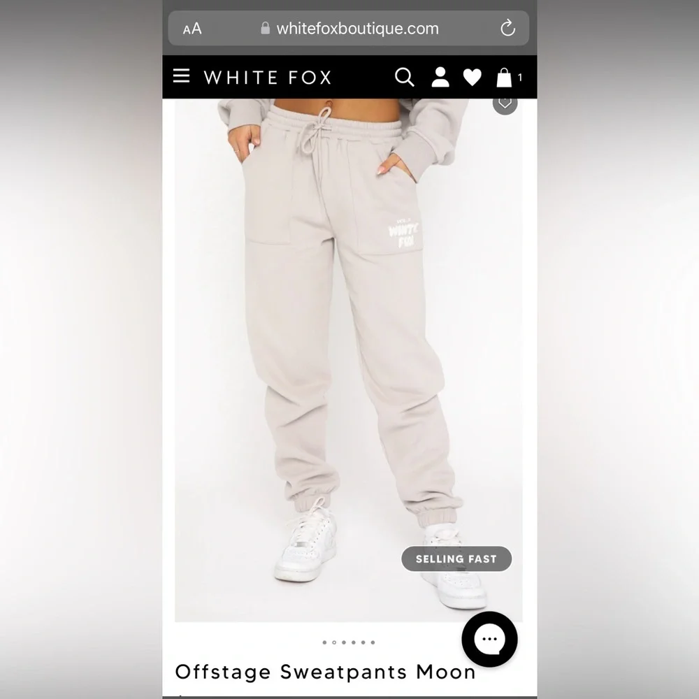 NWT White Fox Boutique Offstage Sweatpants Moon VOL.3 in size Small - Picture 7 of 11